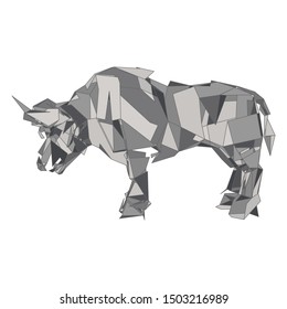 mosaics a buffalo. abstract a buffalo. pop art a buffalo. lowpoly a buffalo.