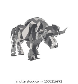 mosaics a buffalo. abstract a buffalo. pop art a buffalo. lowpoly a buffalo.
