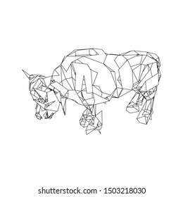 mosaics a buffalo. abstract a buffalo. pop art a buffalo. lowpoly a buffalo.