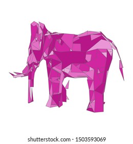 mosaics a elephant. abstract a elephant. pop art a elephant. lowpoly a elephant.