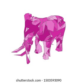 mosaics a elephant. abstract a elephant. pop art a elephant. lowpoly a elephant.