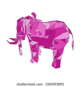 mosaics a elephant. abstract a elephant. pop art a elephant. lowpoly a elephant.