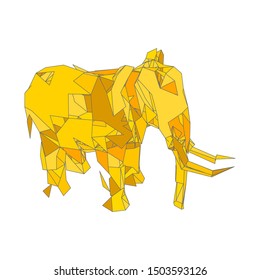 mosaics a elephant. abstract a elephant. pop art a elephant. lowpoly a elephant.