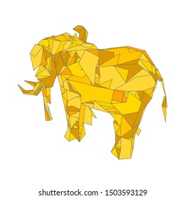 mosaics a elephant. abstract a elephant. pop art a elephant. lowpoly a elephant.