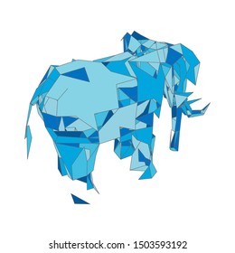 mosaics a elephant. abstract a elephant. pop art a elephant. lowpoly a elephant.