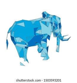 mosaics a elephant. abstract a elephant. pop art a elephant. lowpoly a elephant.