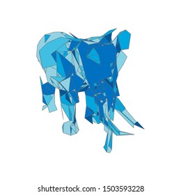 mosaics a elephant. abstract a elephant. pop art a elephant. lowpoly a elephant.