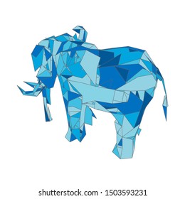 mosaics a elephant. abstract a elephant. pop art a elephant. lowpoly a elephant.