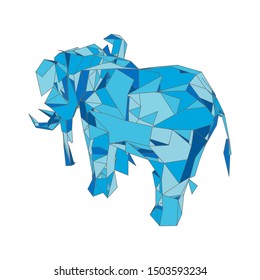 mosaics a elephant. abstract a elephant. pop art a elephant. lowpoly a elephant.