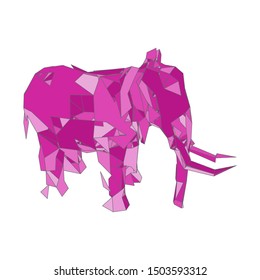 mosaics a elephant. abstract a elephant. pop art a elephant. lowpoly a elephant.