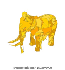 mosaics a elephant. abstract a elephant. pop art a elephant. lowpoly a elephant.