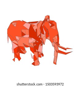 mosaics a elephant. abstract a elephant. pop art a elephant. lowpoly a elephant.