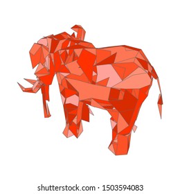 mosaics a elephant. abstract a elephant. pop art a elephant. lowpoly a elephant.