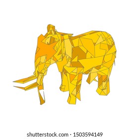 mosaics a elephant. abstract a elephant. pop art a elephant. lowpoly a elephant.