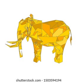 mosaics a elephant. abstract a elephant. pop art a elephant. lowpoly a elephant.