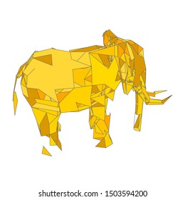 mosaics a elephant. abstract a elephant. pop art a elephant. lowpoly a elephant.