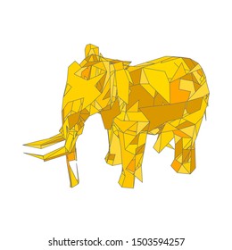 mosaics a elephant. abstract a elephant. pop art a elephant. lowpoly a elephant.