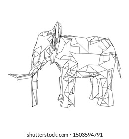 mosaics a elephant. abstract a elephant. pop art a elephant. lowpoly a elephant.