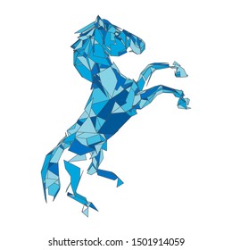 mosaics a horse. abstract a horse. pop art a horse. lowpoly a horse.