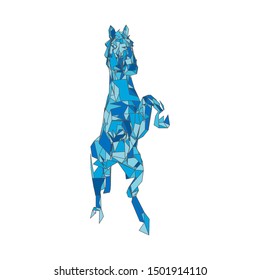 mosaics a horse. abstract a horse. pop art a horse. lowpoly a horse.