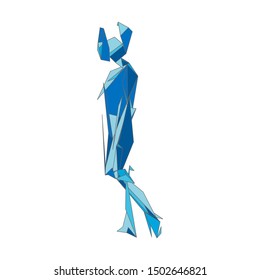 mosaics a woman. abstract a woman. pop art a woman. lowpoly a woman.