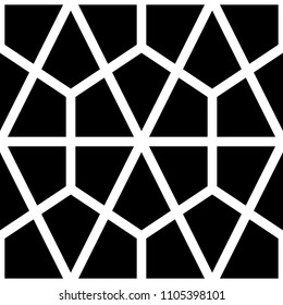 Mosaic.Triangles, kites, hexagons, rhombuses ornament. Grid background. Ethnic motif. Geometric grate wallpaper. Parquet backdrop. Digital paper, web design, textile print. Seamless abstract pattern.