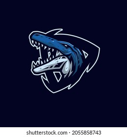 Mosasaurus Mascot Logo E Sport Style