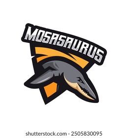 Mosasaurus Mascot Logo for Team Sport