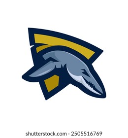 Mosasaurus mascot logo for team sports