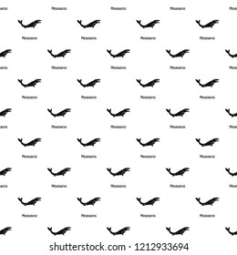 Mosasaurus pattern seamless vector repeat geometric for any web design