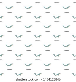 Mosasaurus pattern seamless vector repeat for any web design
