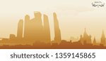 moscow abstract vector illustration