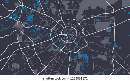 Moscow center map