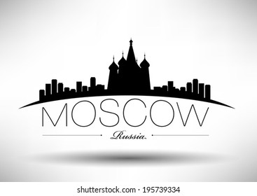 Moscow City Typography Design