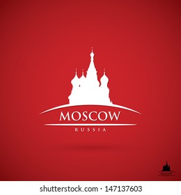 Moscow label - vector illustration