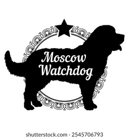 Moscow Watchdog dog silhouette, dog, dog breeds,  vector, silhouette, logo design, animal, illustration, icon, sign, black, pet