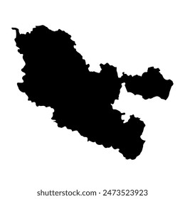 Moselle department map, administrative division of France. Vector illustration.