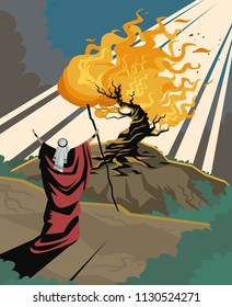 Moses And Burning Bush