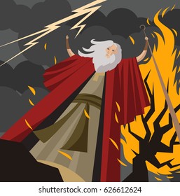 Moses And Burning Bush