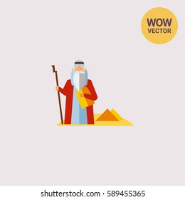 Moses in Desert Icon