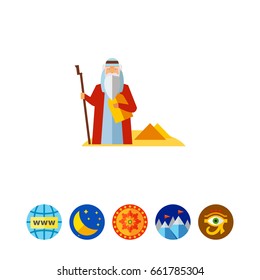 Moses in Desert Icon