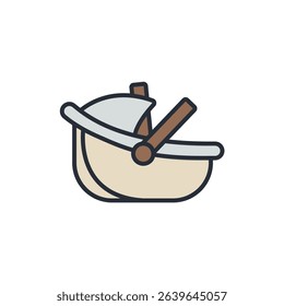 moses icons isolated on White Background. Flat style design