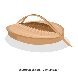 moses mabhida stadium vector isolated