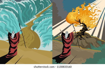 moses two scenes