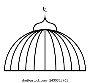 MOSJID VECTOR LINE ART DESIGN.