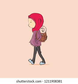  Gambar  Kartun  Hijab  Hits Hijab  Converse