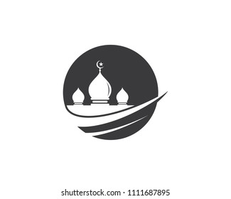 Moslem icon vector Illustration design template