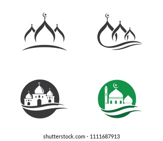 Moslem icon vector Illustration design template
