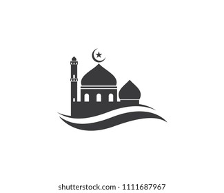 Moslem icon vector Illustration design template