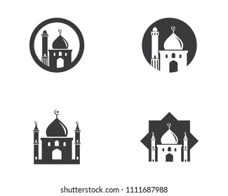 Moslem icon vector Illustration design template